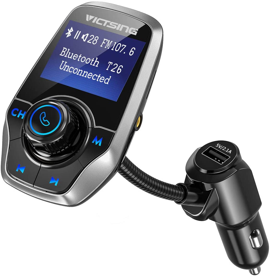 Mohard Bluetooth Voiture, Transmetteur FM Bluetooth 5 0 Adaptateur
